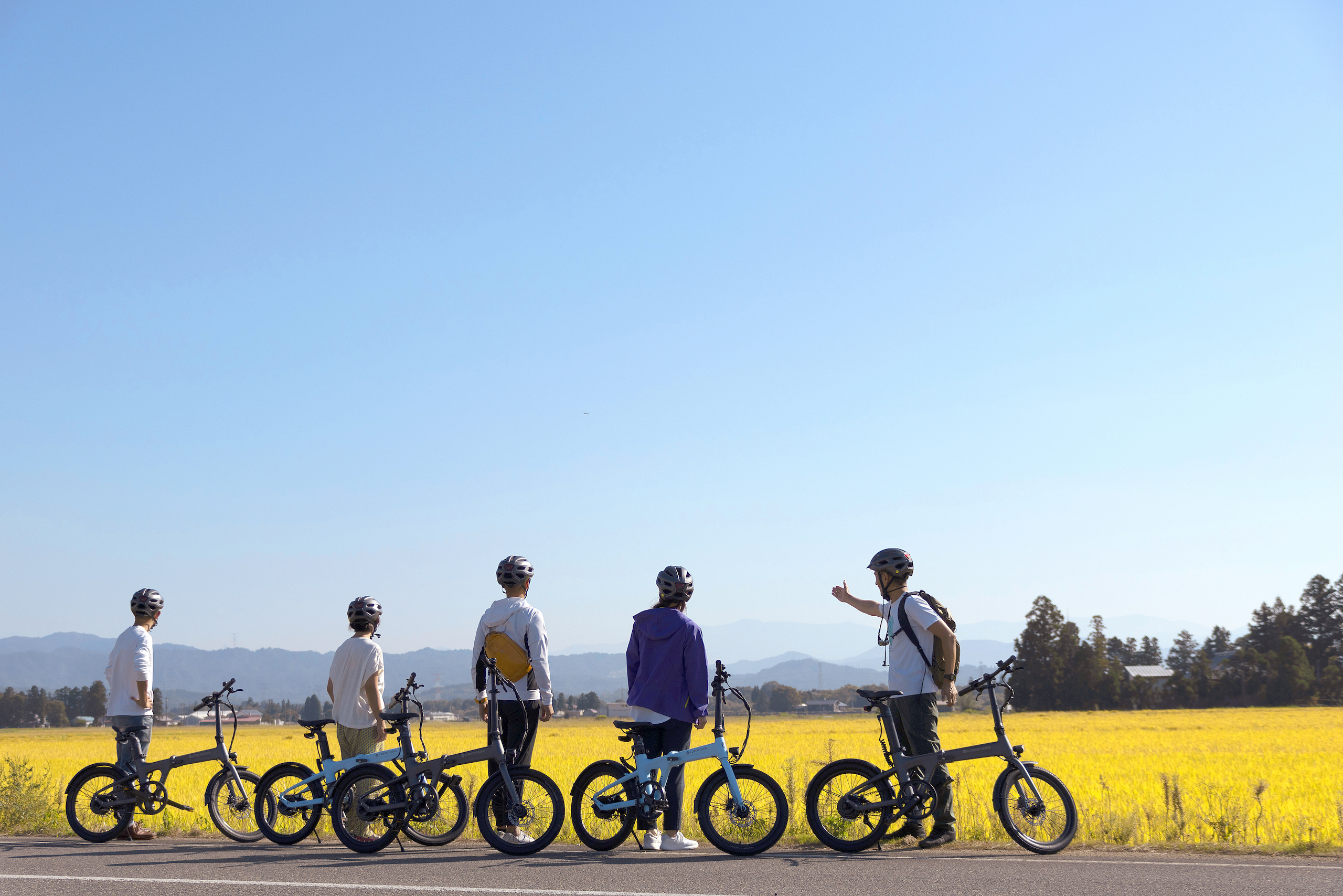 サイクリングツアー田園風景